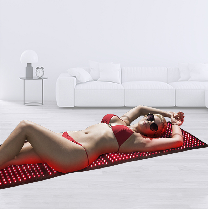 Oabes Red Light Therapy Pad για ανακούφιση πόνου πλήρους σώματος, LED 660nm ＆ 850Nm Wearable Wrap Deep Therapy ιμάντα με λειτουργία χρονοδιακόπτη